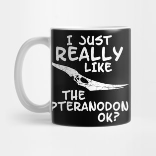 Pteranodon fossil skull Mug